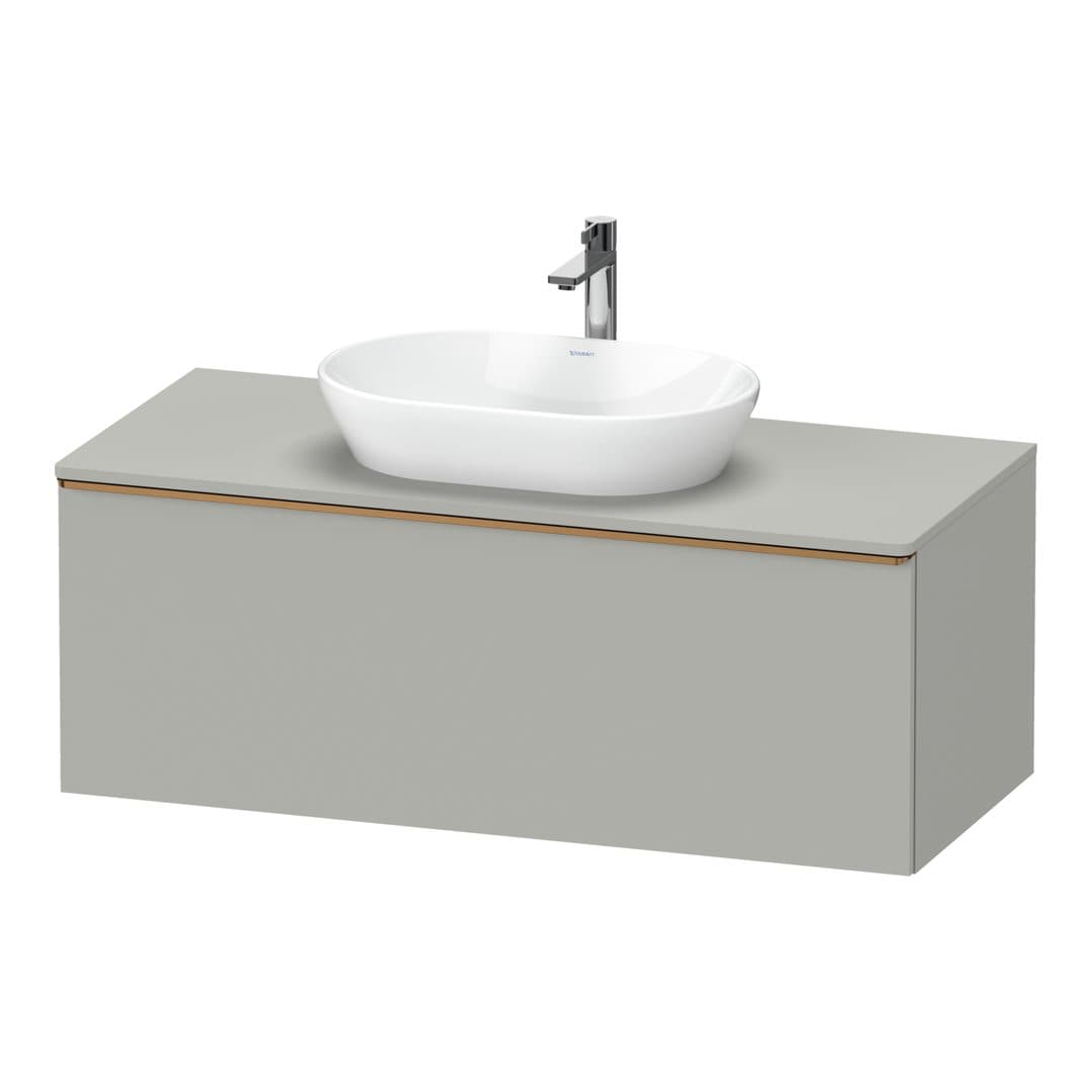 Duravit D-Neo – Έπιπλο Νιπτήρα – 1200 mm, για κονσόλα, 1 συρτάρι, νιπτήρας κέντρο, Bronze Brushed – Concrete grey Matt, Decor (DE4949004070000)