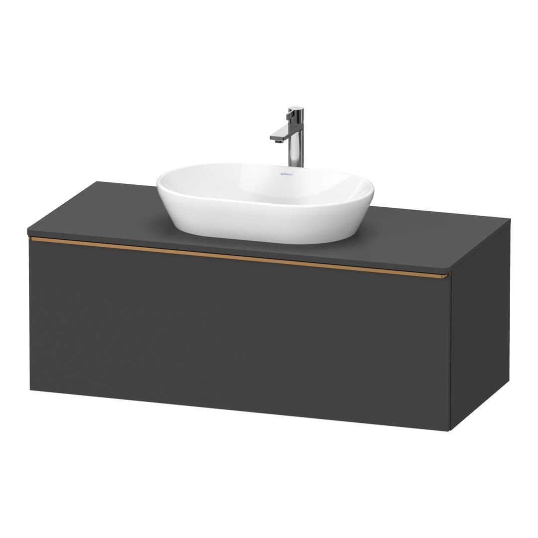 Duravit D-Neo – Έπιπλο Νιπτήρα – 1200 mm, για κονσόλα, 1 συρτάρι, νιπτήρας κέντρο, Bronze Brushed – Graphite Matt, Decor (DE4949004490000)