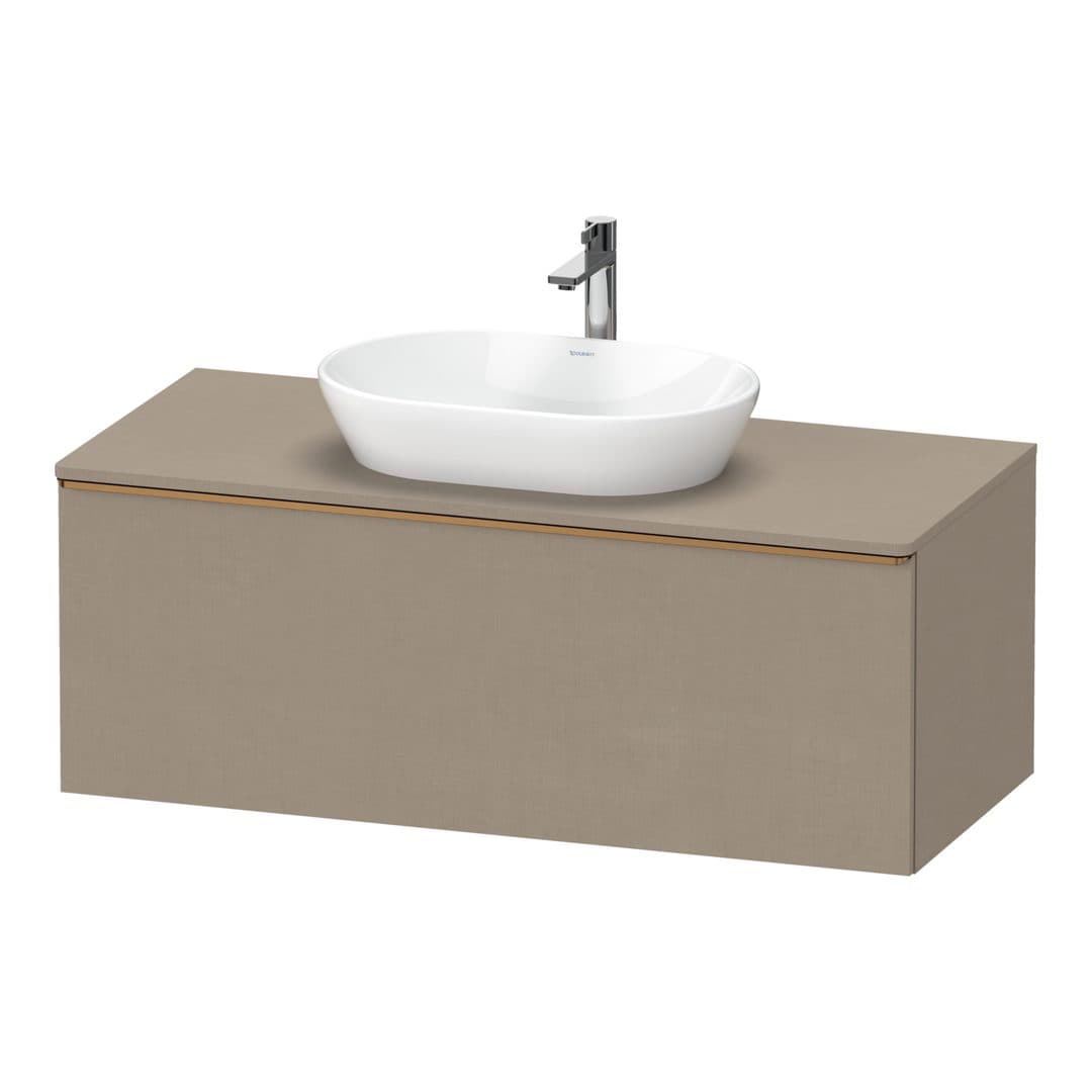 Duravit D-Neo – Έπιπλο Νιπτήρα – 1200 mm, για κονσόλα, 1 συρτάρι, νιπτήρας κέντρο, Bronze Brushed – Linen Matt, Decor (DE4949004750000)