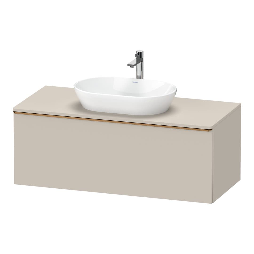 Duravit D-Neo – Έπιπλο Νιπτήρα – 1200 mm, για κονσόλα, 1 συρτάρι, νιπτήρας κέντρο, Bronze Brushed – Taupe Matt, Decor (DE4949004910000)