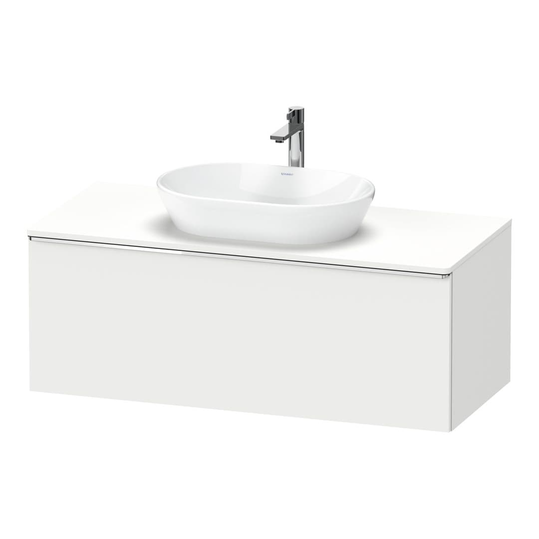Duravit D-Neo – Έπιπλο Νιπτήρα – 1200 mm, για κονσόλα, 1 συρτάρι, νιπτήρας κέντρο, Chrome High Gloss – White Matt, Decor (DE4949010180000)