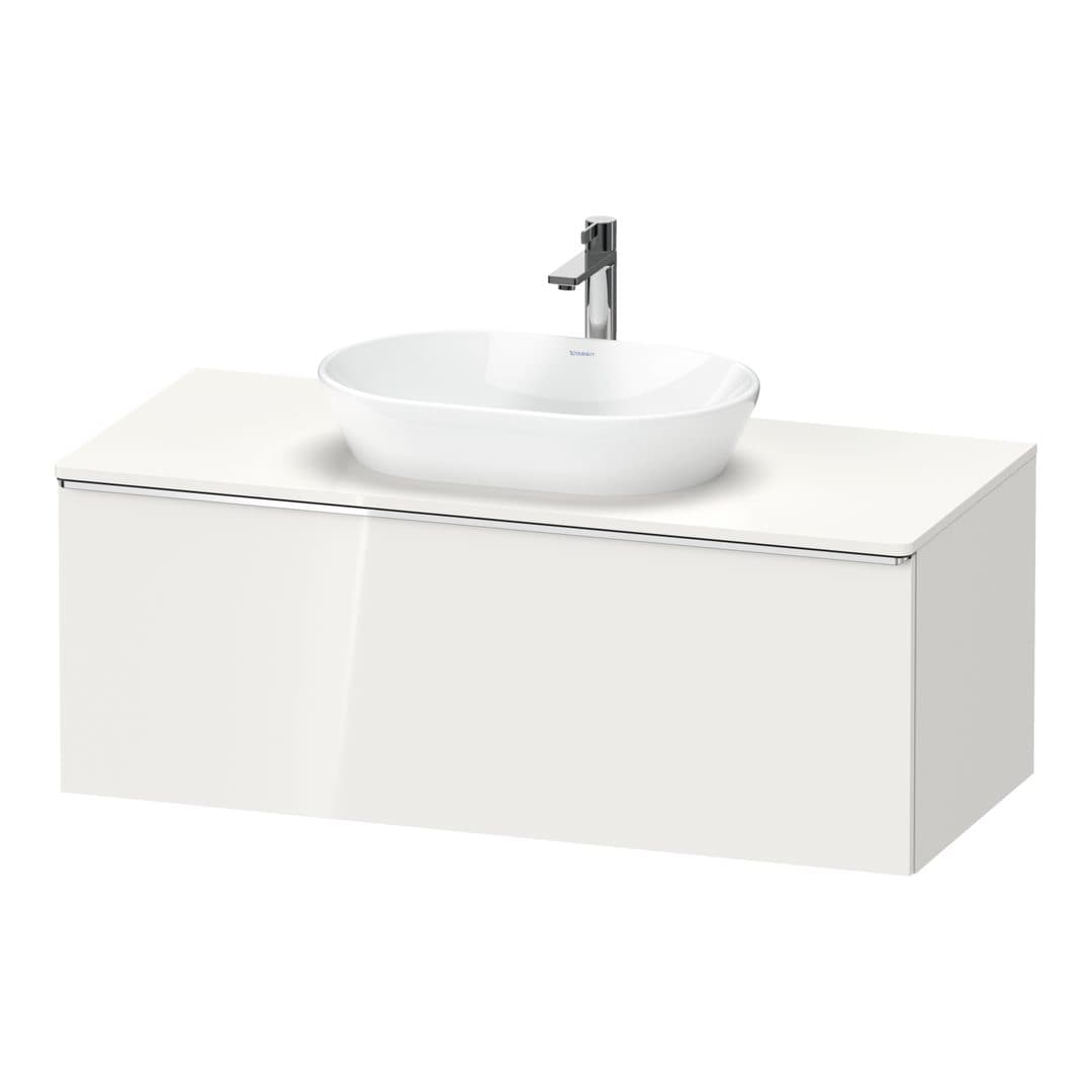 Duravit D-Neo – Έπιπλο Νιπτήρα – 1200 mm, για κονσόλα, 1 συρτάρι, νιπτήρας κέντρο, Chrome High Gloss – White High Gloss, Decor (DE4949010220000)