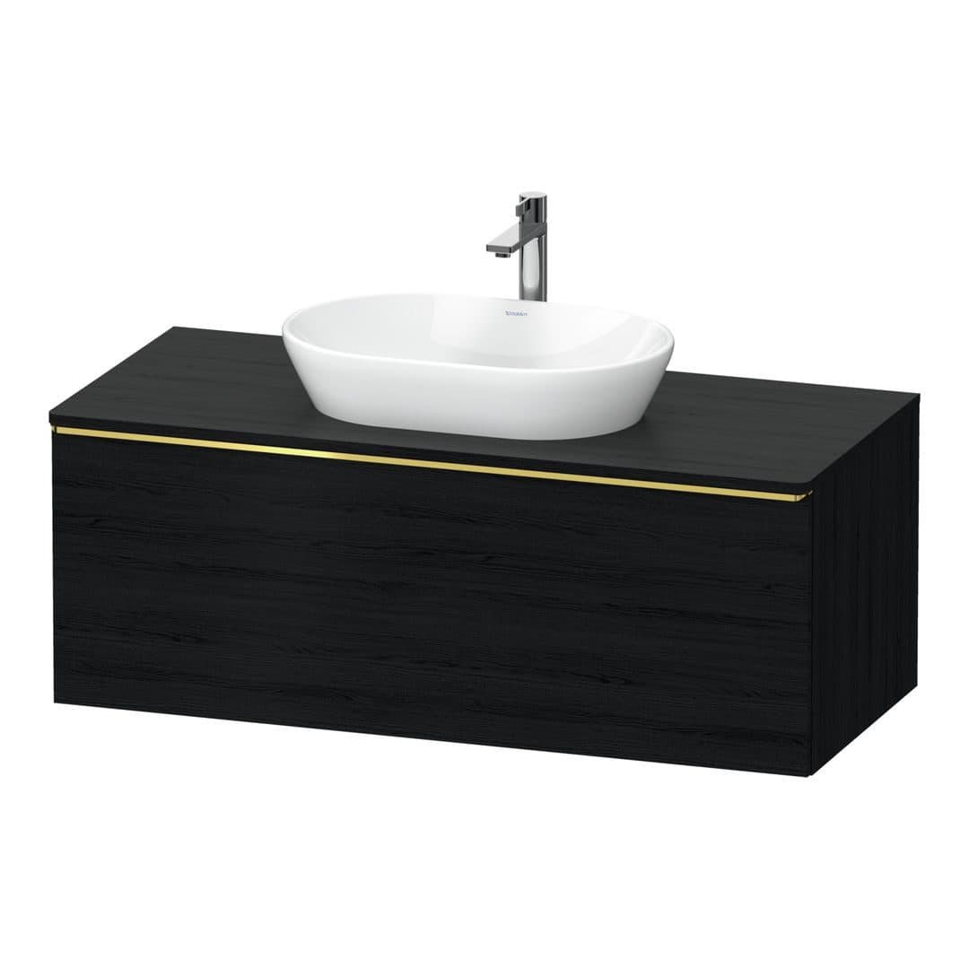 Duravit D-Neo – Έπιπλο Νιπτήρα – 1200 mm, για κονσόλα, 1 συρτάρι, νιπτήρας κέντρο, Gold Polished – Black oak Matt, Decor (DE4949034160000)