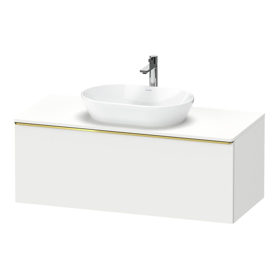 Duravit D-Neo – Έπιπλο Νιπτήρα – 1200 mm, για κονσόλα, 1 συρτάρι, νιπτήρας κέντρο, Gold Polished – White Matt, Decor (DE4949034180000)