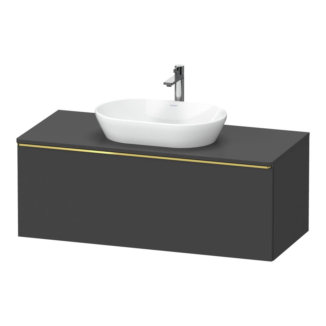 Duravit D-Neo – Έπιπλο Νιπτήρα – 1200 mm, για κονσόλα, 1 συρτάρι, νιπτήρας κέντρο, Gold Polished – Graphite Matt, Decor (DE4949034490000)