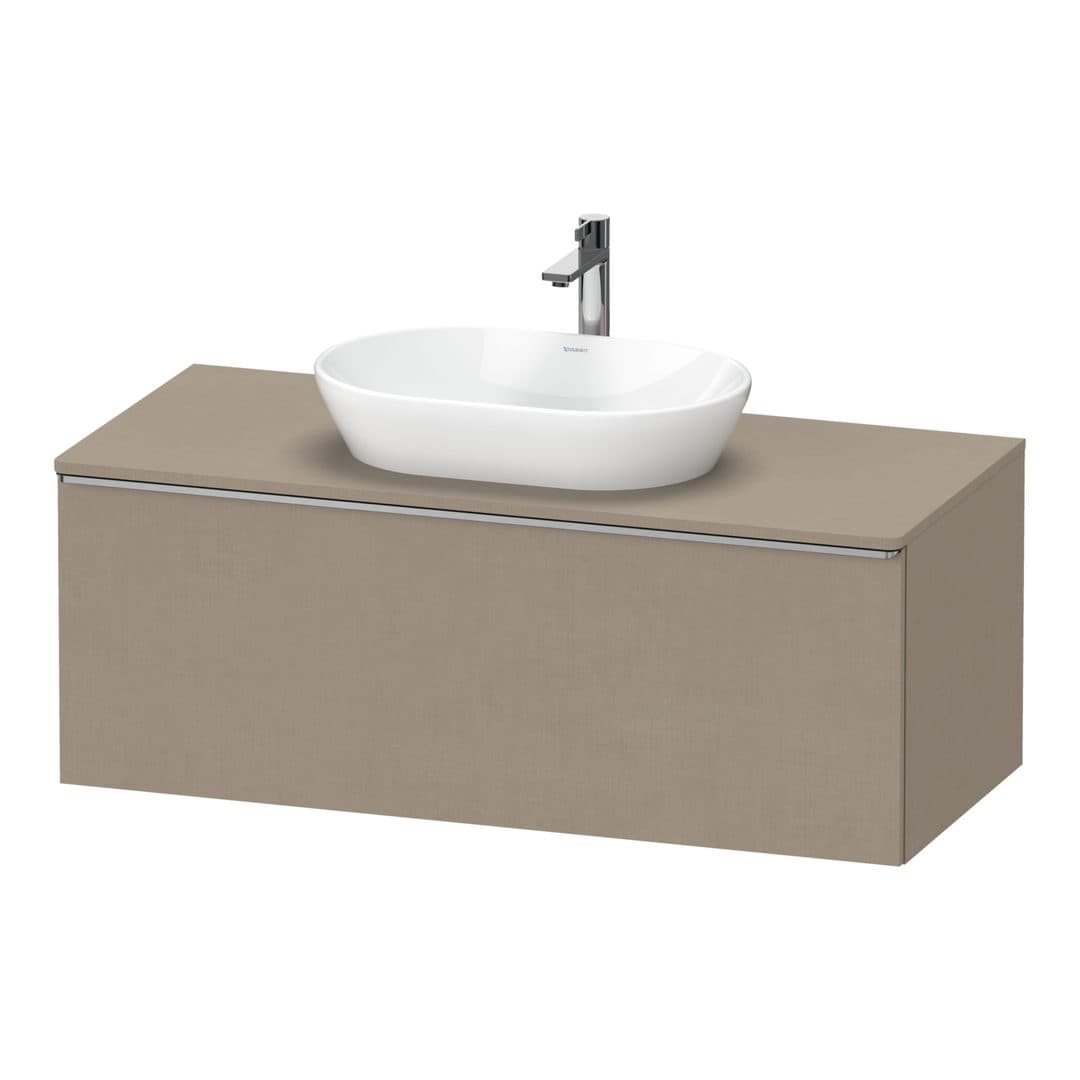Duravit D-Neo – Έπιπλο Νιπτήρα – 1200 mm, για κονσόλα, 1 συρτάρι, νιπτήρας κέντρο, Stainless steel Brushed – Linen Matt, Decor (DE4949070750000)