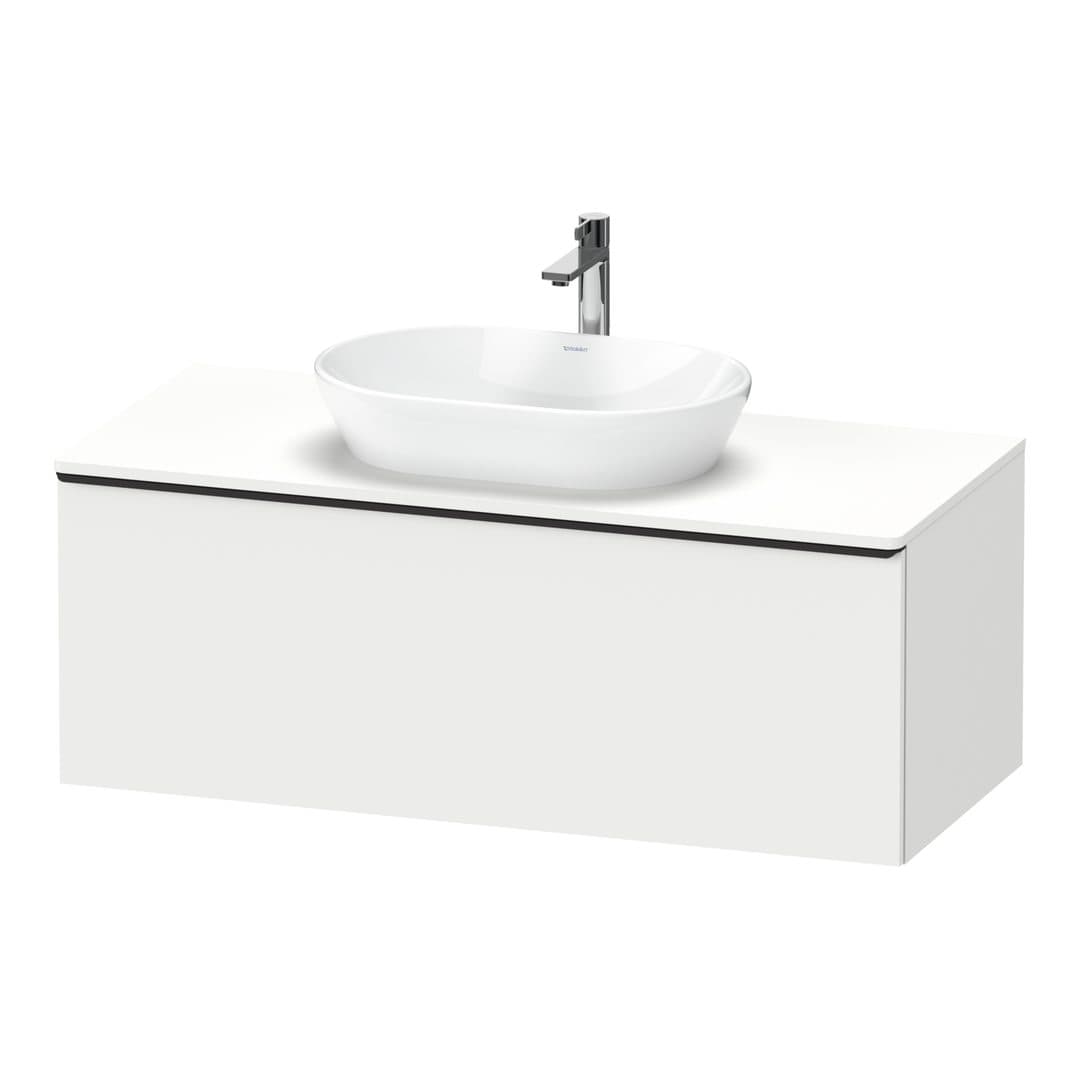 Duravit D-Neo – Έπιπλο Νιπτήρα – 1200 mm, για κονσόλα, 1 συρτάρι, νιπτήρας κέντρο, Diamond black Matt – White Matt, Decor (DE49490BD180000)