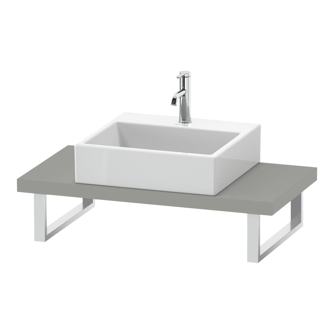 Duravit DuraStyle – Πάγκος Νιπτήρα – 800 mm, Compact, 800 x 480 x 45 mm, μοντέλο DS100C – Concrete grey Matt, Decor (DS100C00707)