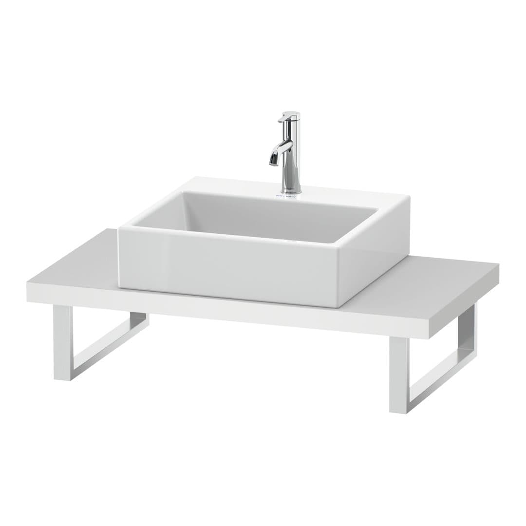 Duravit DuraStyle – Πάγκος Νιπτήρα – 800 mm, Compact, 800 x 480 x 45 mm, μοντέλο DS100C – White Matt, Decor (DS100C01818)