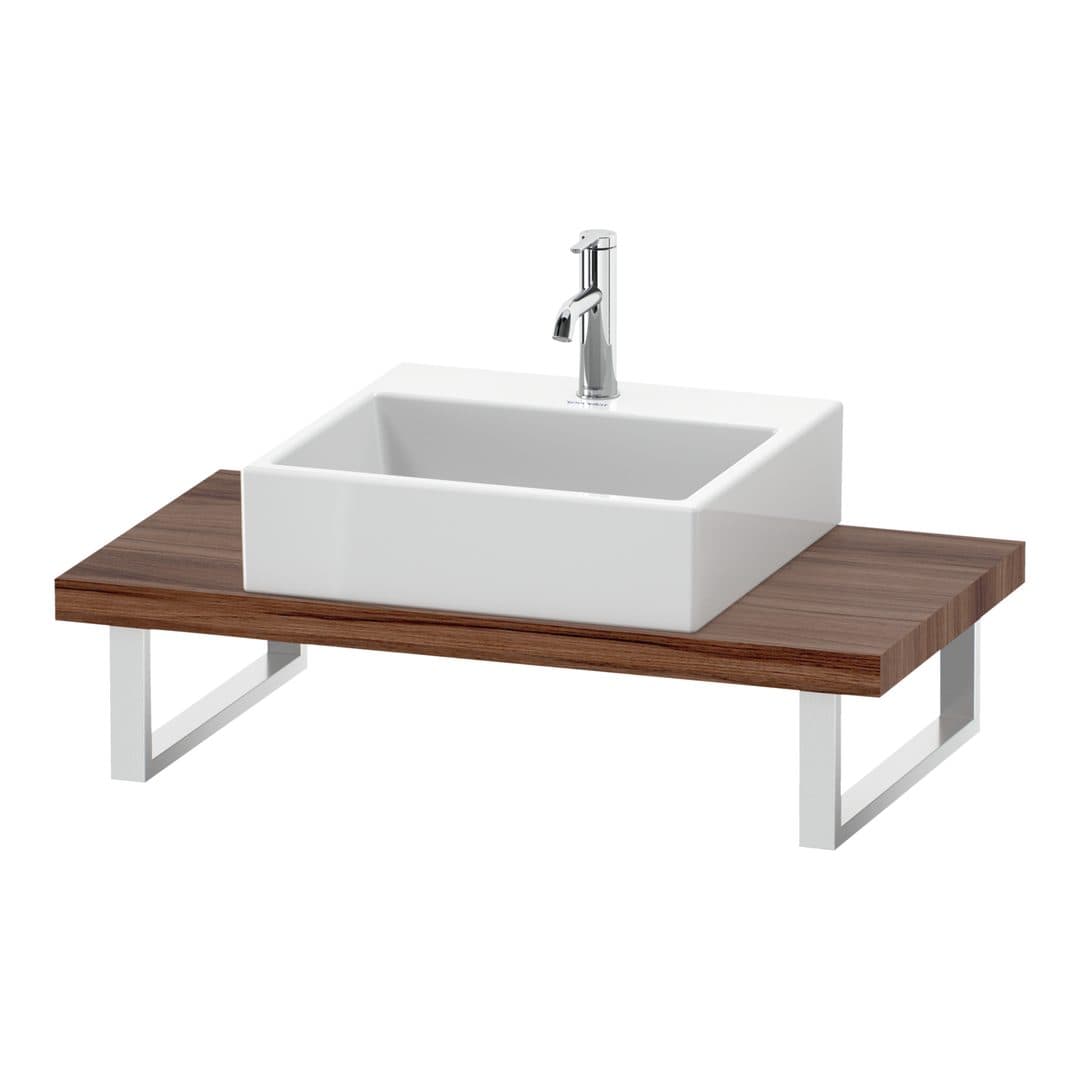 Duravit DuraStyle – Πάγκος Νιπτήρα – 800 mm, Compact, 800 x 480 x 45 mm, μοντέλο DS100C – Walnut Matt, Decor (DS100C07979)