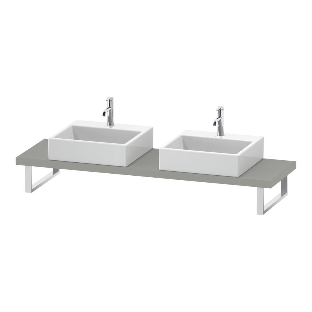 Duravit DuraStyle – Πάγκος Νιπτήρα – 800 mm, Compact, 800 x 480 x 45 mm, μοντέλο DS101C – Concrete grey Matt, Decor (DS101C00707)