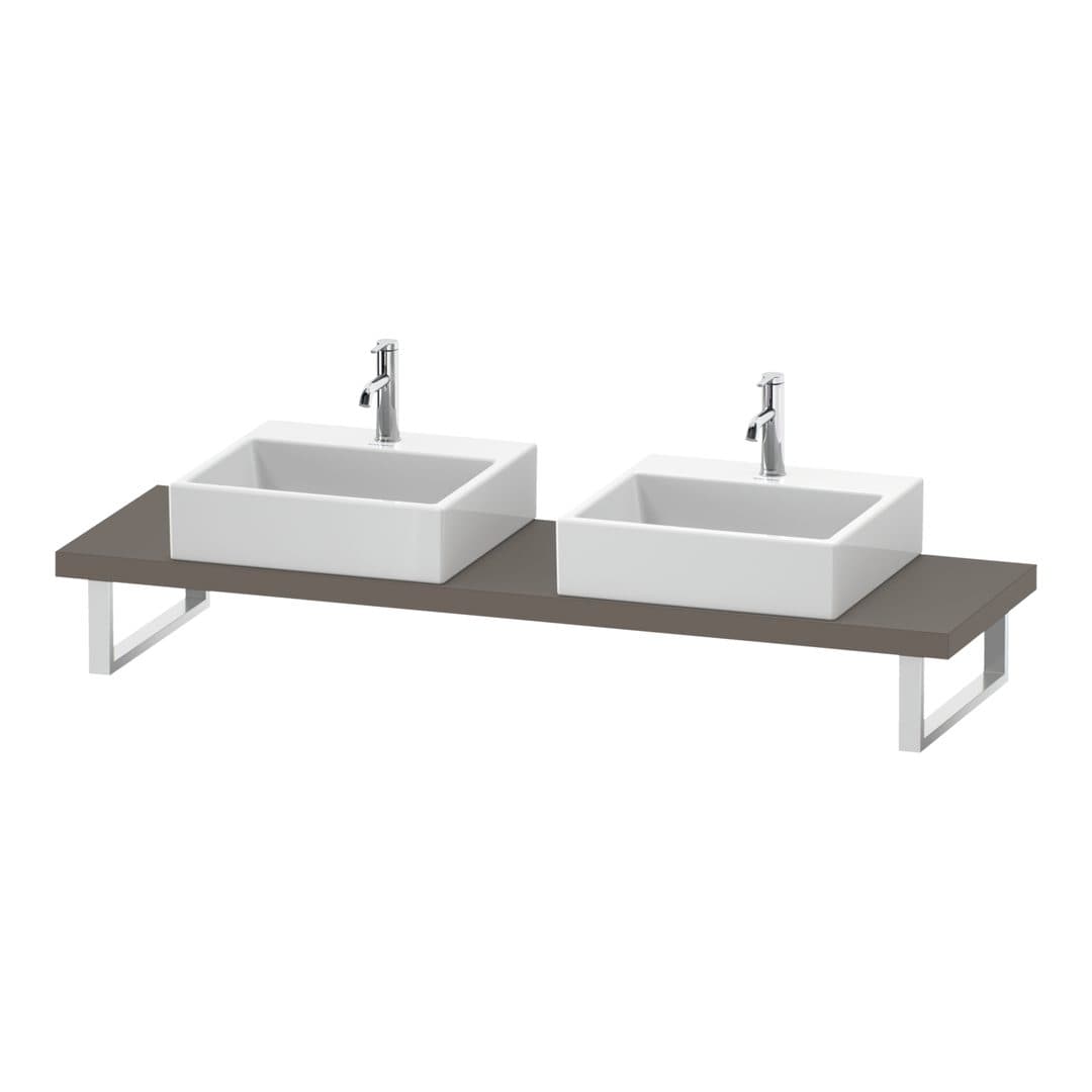 Duravit DuraStyle – Πάγκος Νιπτήρα – 800 mm, Compact, 800 x 480 x 45 mm, μοντέλο DS101C – Basalte Matt, Decor (DS101C04343)