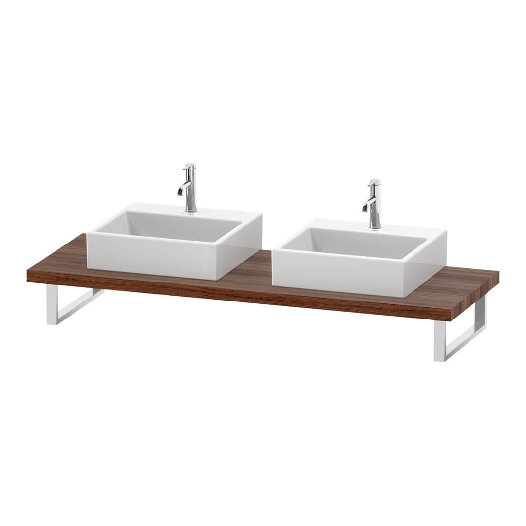 Duravit DuraStyle – Πάγκος Νιπτήρα – 800 mm, 800 x 550 x 45 mm, μοντέλο DS103C – Walnut Matt, Decor (DS103C07979)