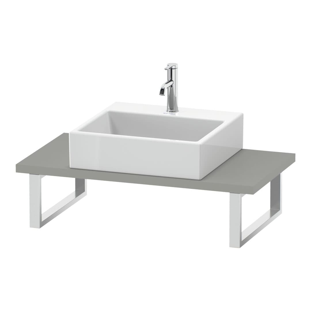 Duravit DuraStyle – Πάγκος Νιπτήρα – 800 mm, Compact, 800 x 480 x 30 mm, μοντέλο DS104C – Concrete grey Matt, Decor (DS104C00707)