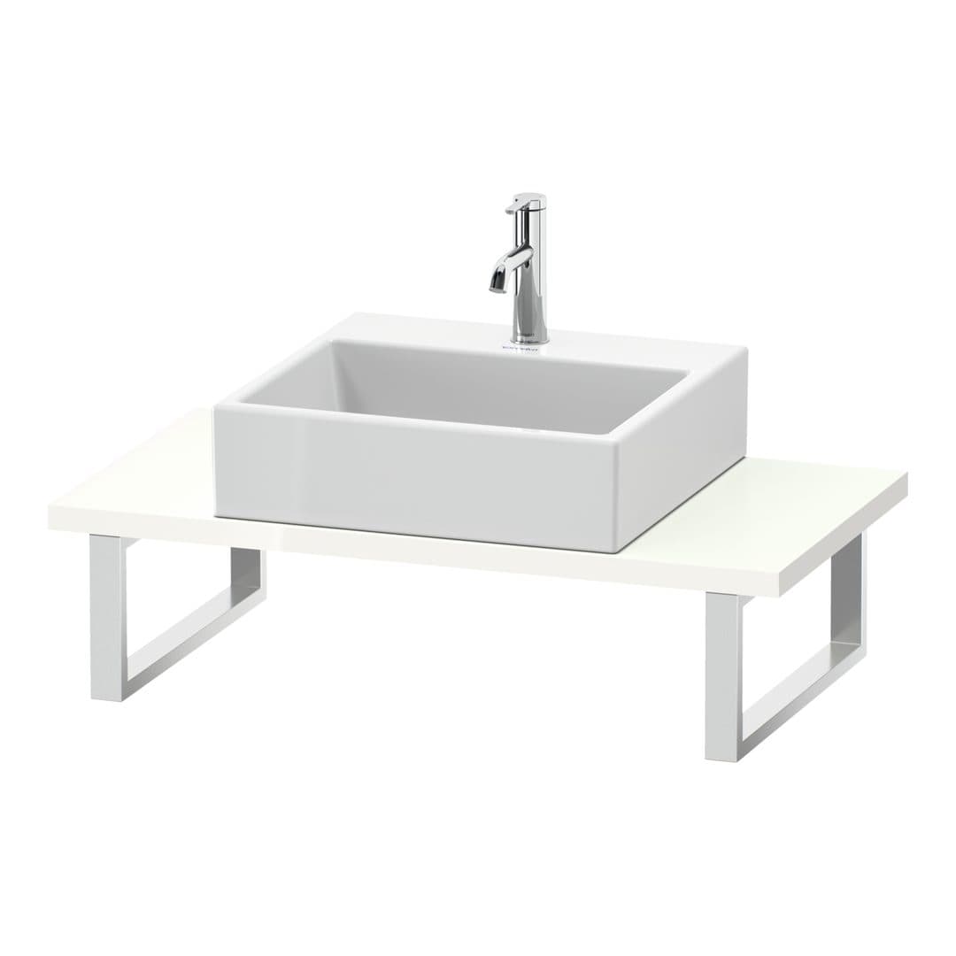 Duravit DuraStyle – Πάγκος Νιπτήρα – 800 mm, Compact, 800 x 480 x 30 mm, μοντέλο DS104C – White High Gloss, Decor (DS104C02222)