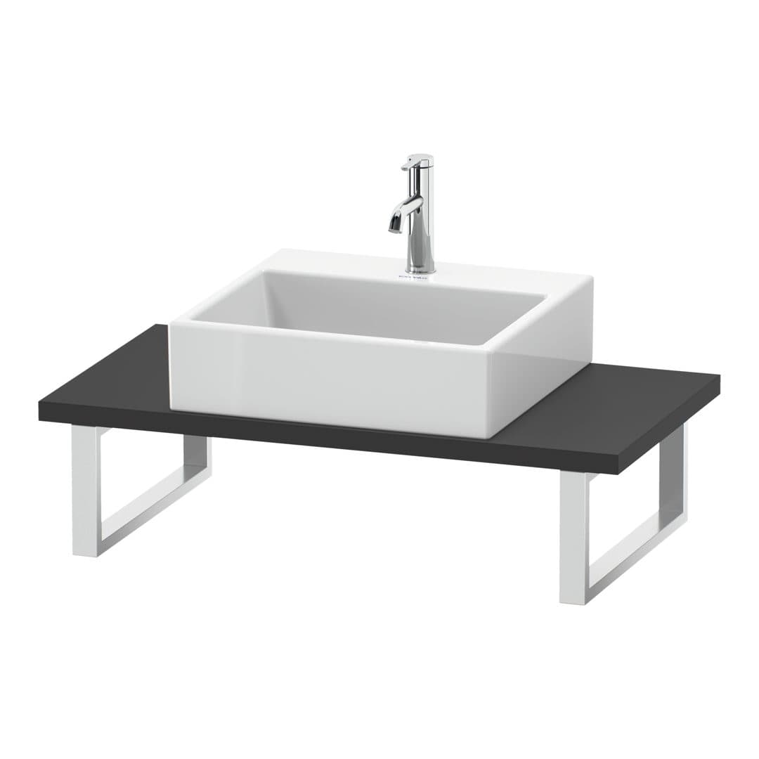 Duravit DuraStyle – Πάγκος Νιπτήρα – 800 mm, Compact, 800 x 480 x 30 mm, μοντέλο DS104C – Graphite Matt, Decor (DS104C04949)