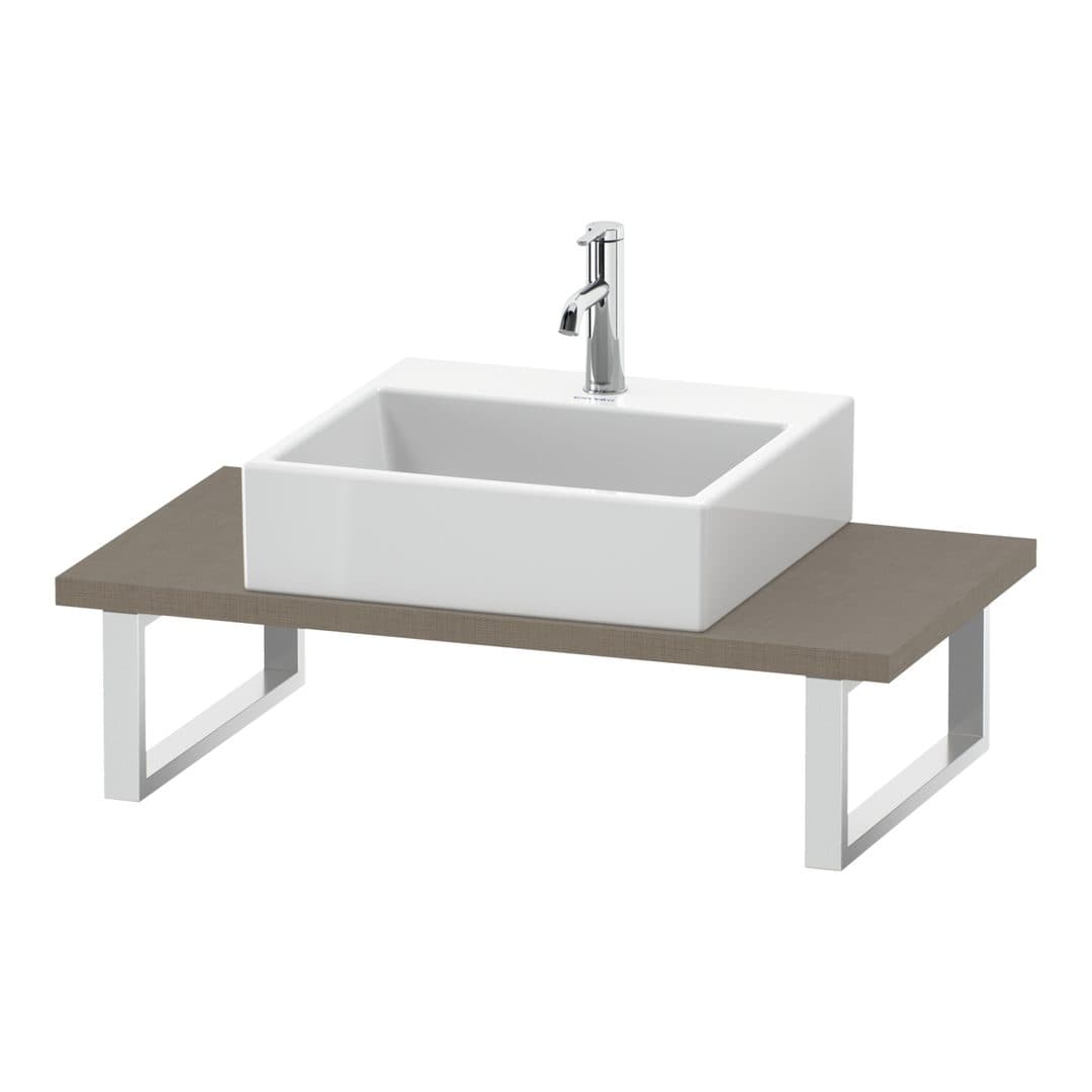 Duravit DuraStyle – Πάγκος Νιπτήρα – 800 mm, Compact, 800 x 480 x 30 mm, μοντέλο DS104C – Linen Matt, Decor (DS104C07575)