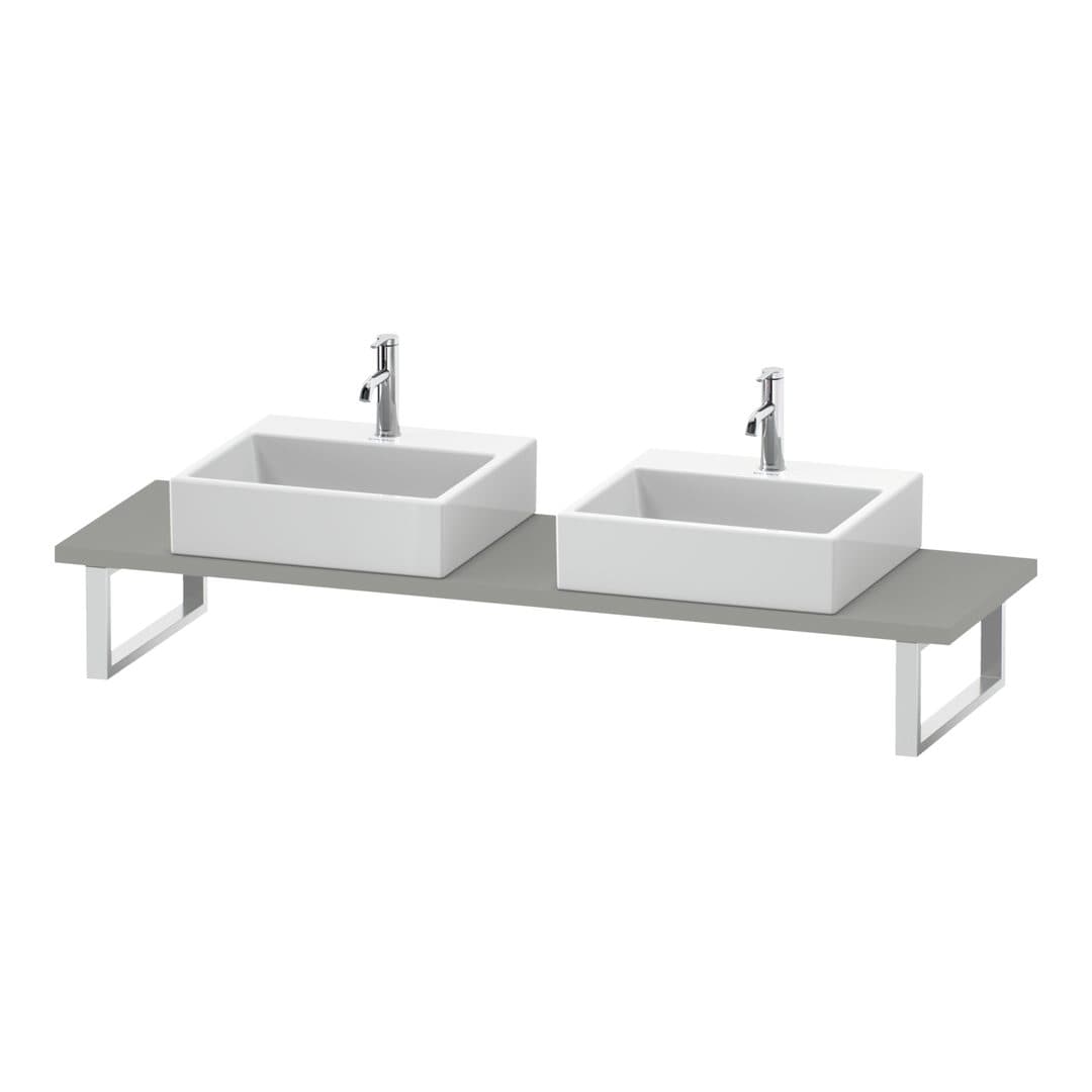 Duravit DuraStyle – Πάγκος Νιπτήρα – 800 mm, Compact, 800 x 480 x 30 mm, μοντέλο DS105C – Concrete grey Matt, Decor (DS105C00707)
