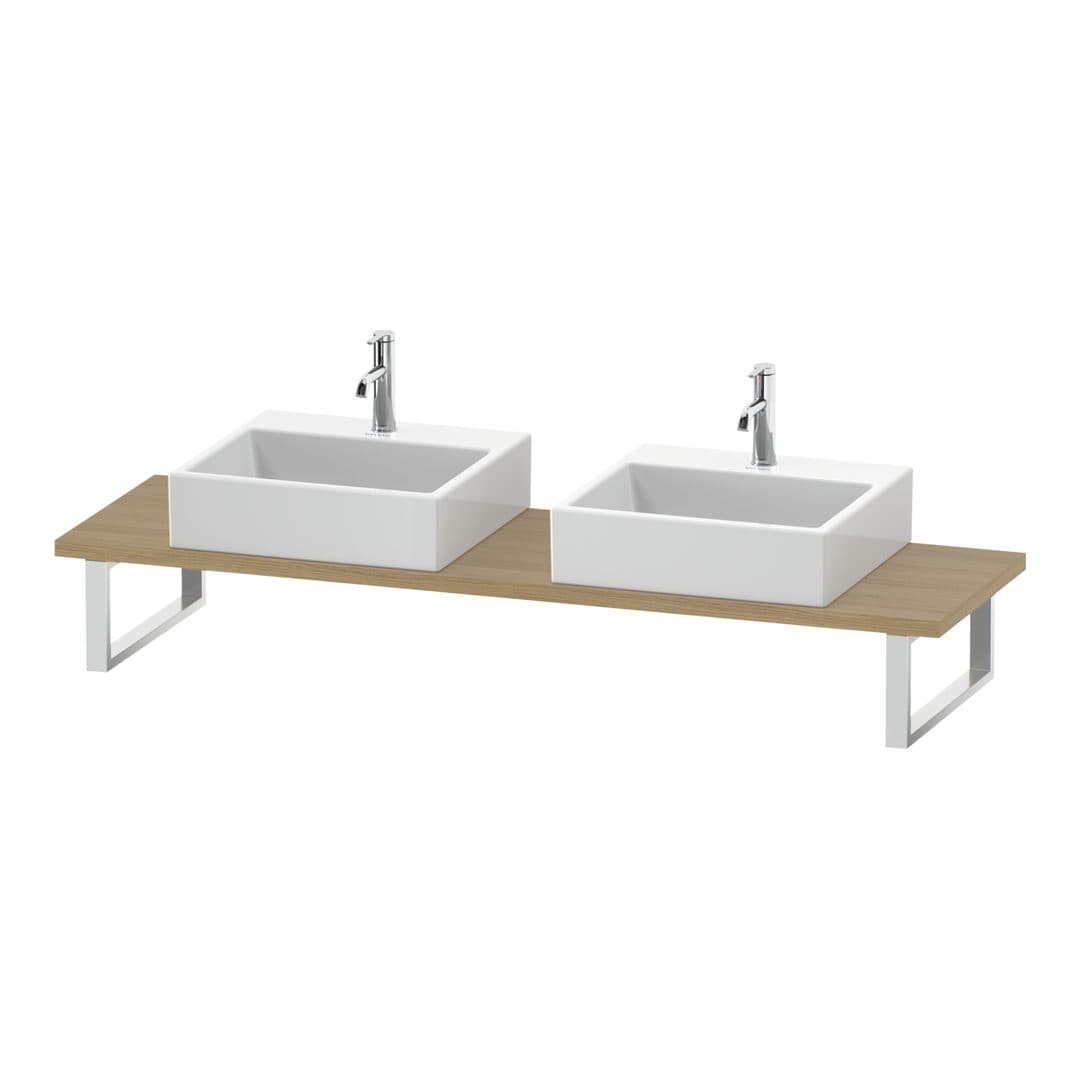 Duravit DuraStyle – Πάγκος Νιπτήρα – 800 mm, Compact, 800 x 480 x 30 mm, μοντέλο DS105C – Natural oak, Decor (DS105C03030)