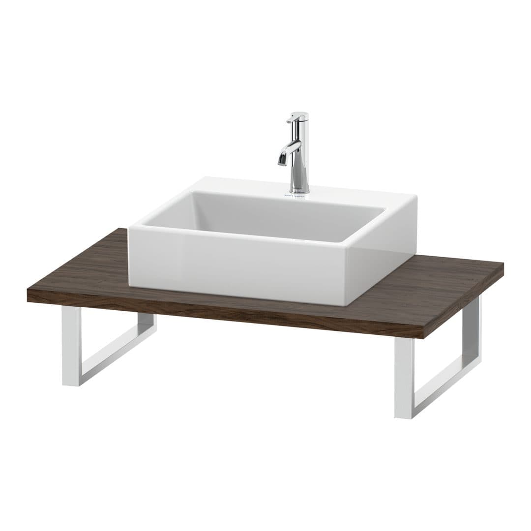 Duravit DuraStyle – Πάγκος Νιπτήρα – 800 mm, 800 x 550 x 30 mm, μοντέλο DS106C – Walnut dark Matt, Decor (DS106C02121)