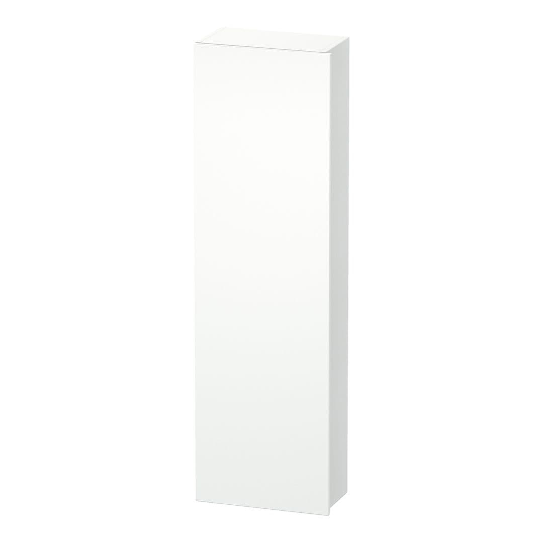 Duravit DuraStyle – Κολόνα Μπάνιου – 400 mm, 1 πόρτα, αριστερή, 400 x 240 x 1400 mm, Total number of shelves: 4 – White Matt, Decor (DS1218L1818)