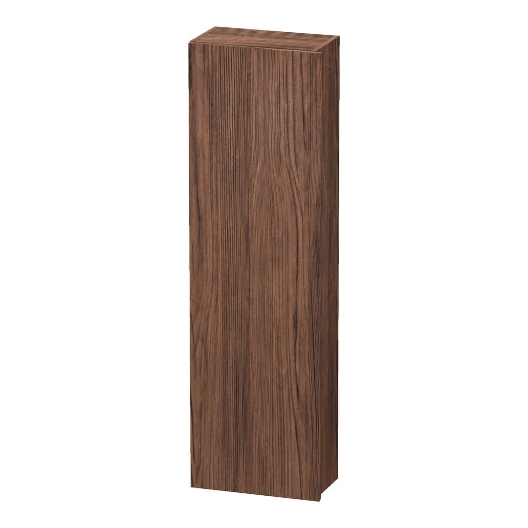Duravit DuraStyle – Κολόνα Μπάνιου – 400 mm, 1 πόρτα, αριστερή, 400 x 240 x 1400 mm, Total number of shelves: 4 – Walnut dark Matt, Decor (DS1218L2121)