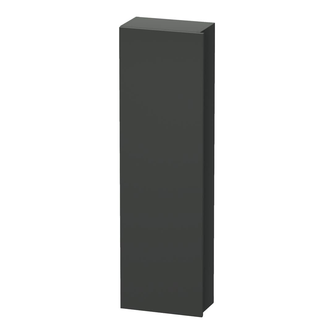 Duravit DuraStyle – Κολόνα Μπάνιου – 400 mm, 1 πόρτα, αριστερή, 400 x 240 x 1400 mm, Total number of shelves: 4 – Graphite Matt, Decor (DS1218L4949)