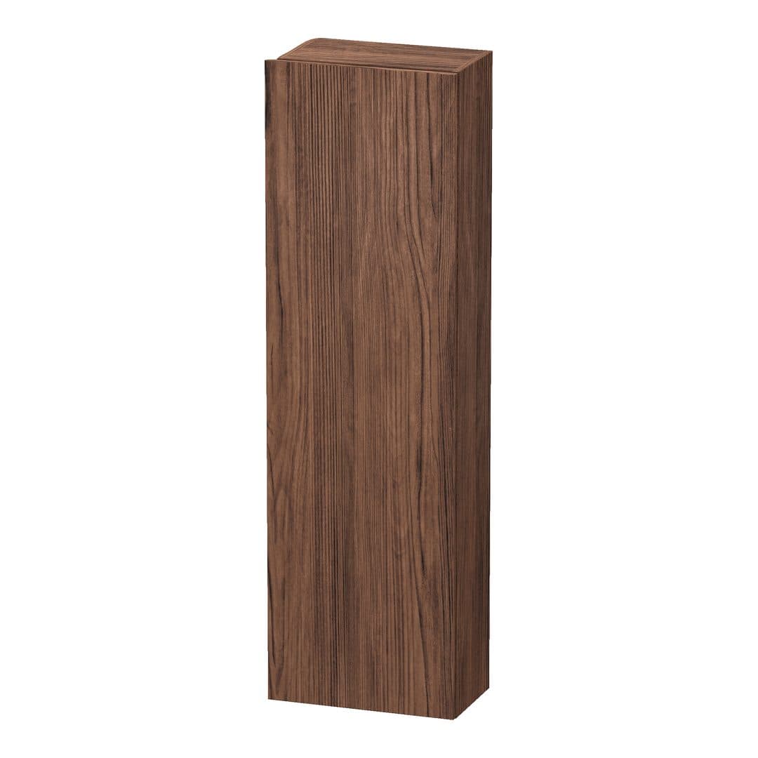Duravit DuraStyle – Κολόνα Μπάνιου – 400 mm, 1 πόρτα, δεξιά, 400 x 240 x 1400 mm, Total number of shelves: 4 – Walnut dark Matt, Decor (DS1218R2121)