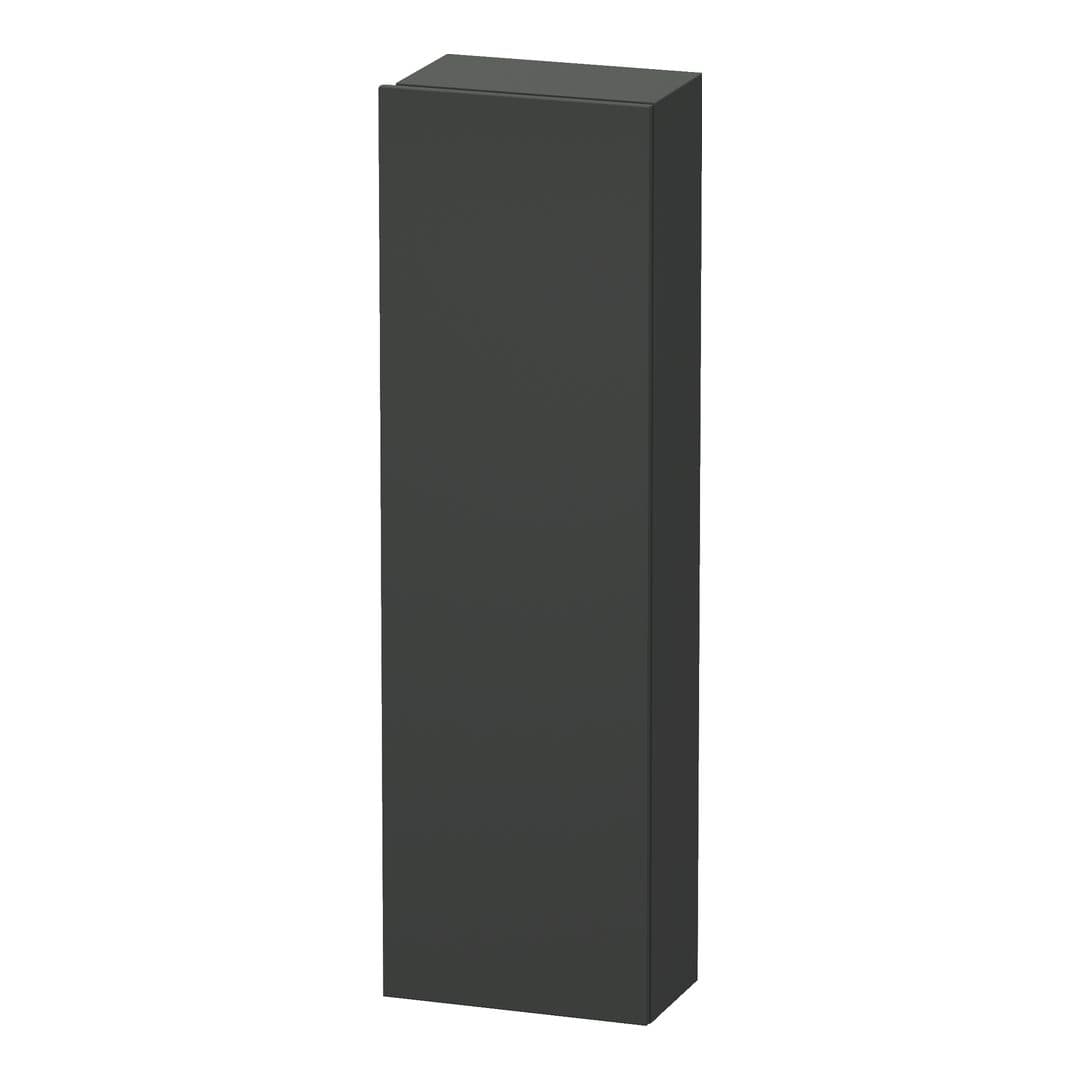 Duravit DuraStyle – Κολόνα Μπάνιου – 400 mm, 1 πόρτα, δεξιά, 400 x 240 x 1400 mm, Total number of shelves: 4 – Graphite Matt, Decor (DS1218R4949)