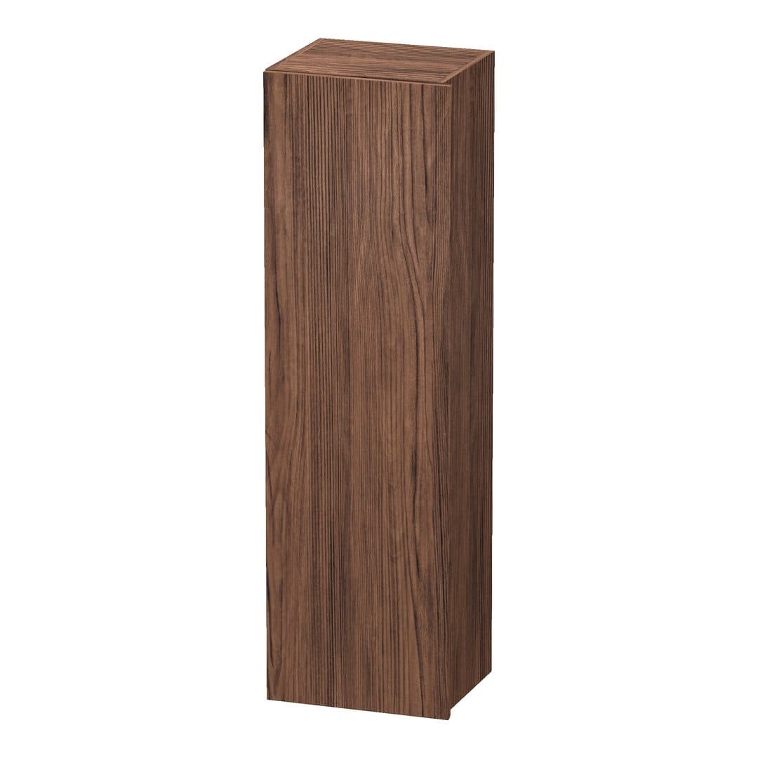 Duravit DuraStyle – Κολόνα Μπάνιου – 400 mm, 1 πόρτα, αριστερή, 400 x 360 x 1400 mm, Total number of shelves: 4 – Walnut dark Matt, Decor (DS1219L2121)