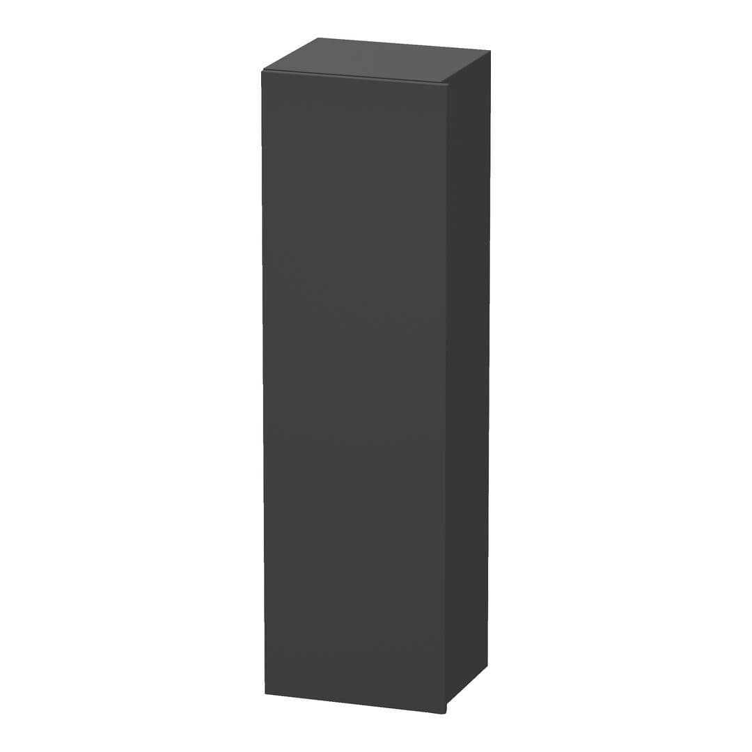 Duravit DuraStyle – Κολόνα Μπάνιου – 400 mm, 1 πόρτα, αριστερή, 400 x 360 x 1400 mm, Total number of shelves: 4 – Graphite Matt, Decor (DS1219L4949)