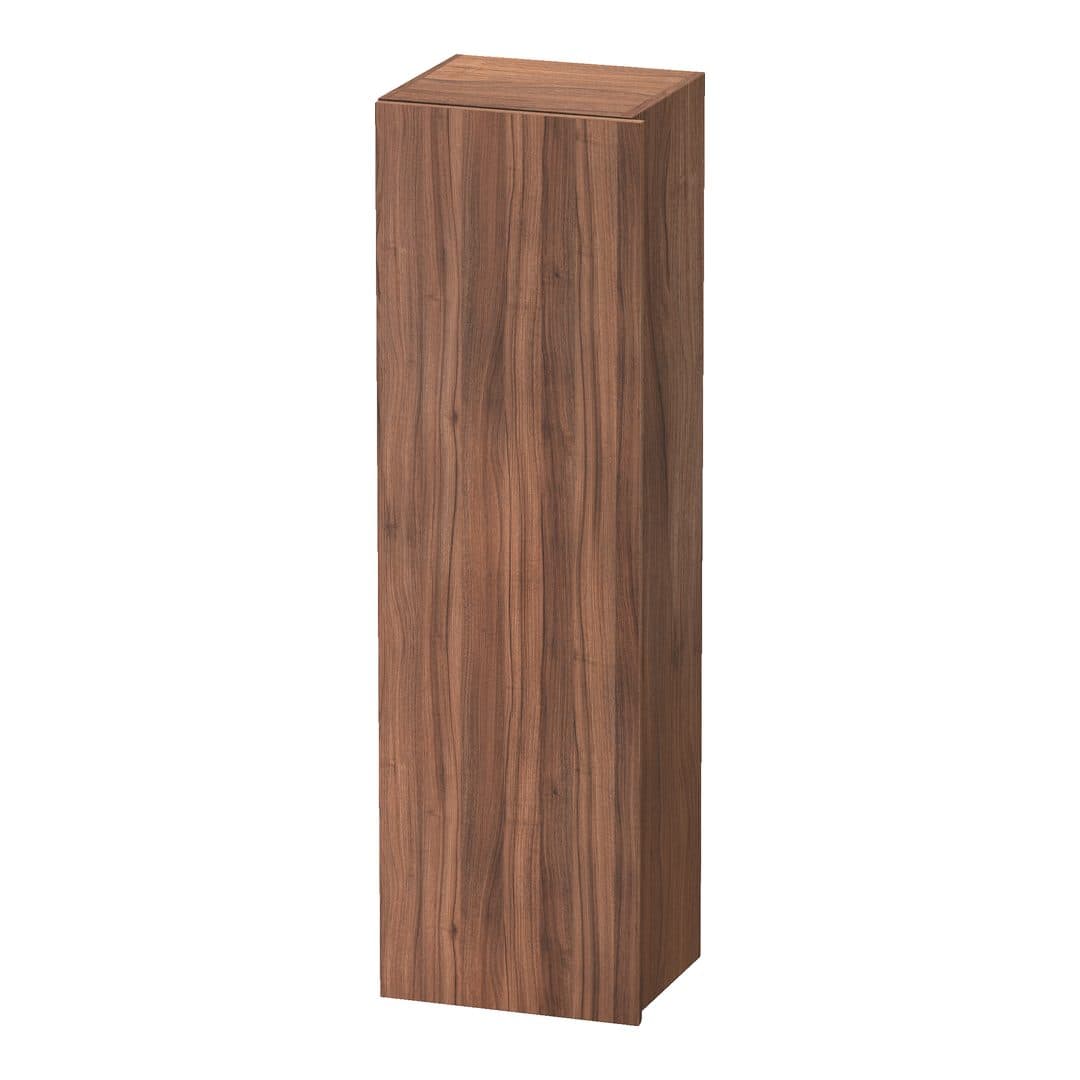 Duravit DuraStyle – Κολόνα Μπάνιου – 400 mm, 1 πόρτα, αριστερή, 400 x 360 x 1400 mm, Total number of shelves: 4 – Walnut Matt, Decor (DS1219L7979)