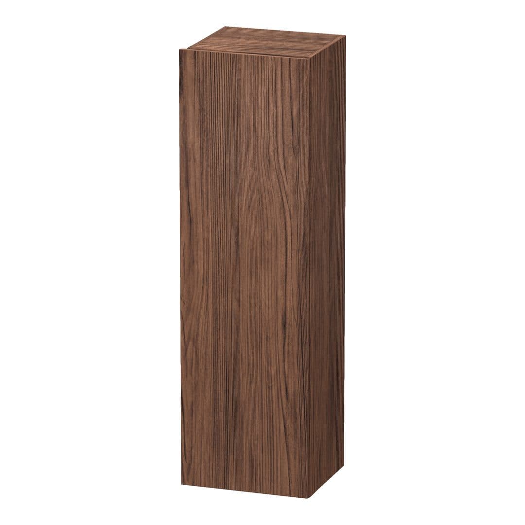 Duravit DuraStyle – Κολόνα Μπάνιου – 400 mm, 1 πόρτα, δεξιά, 400 x 360 x 1400 mm, Total number of shelves: 4 – Walnut dark Matt, Decor (DS1219R2121)