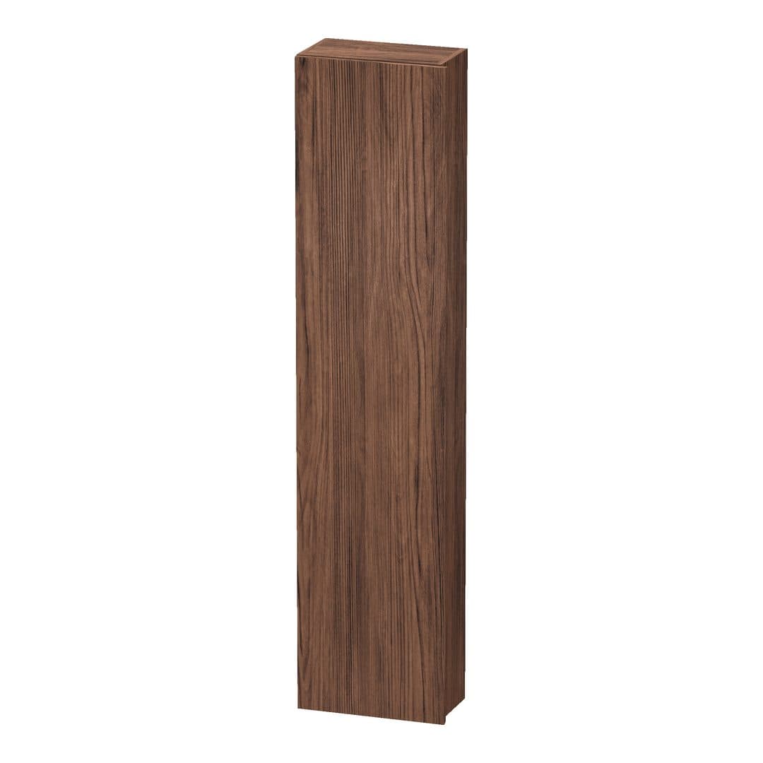 Duravit DuraStyle – Κολόνα Μπάνιου – 400 mm, 1 πόρτα, αριστερή, 400 x 240 x 1800 mm, Total number of shelves: 5 – Walnut dark Matt, Decor (DS1228L2121)