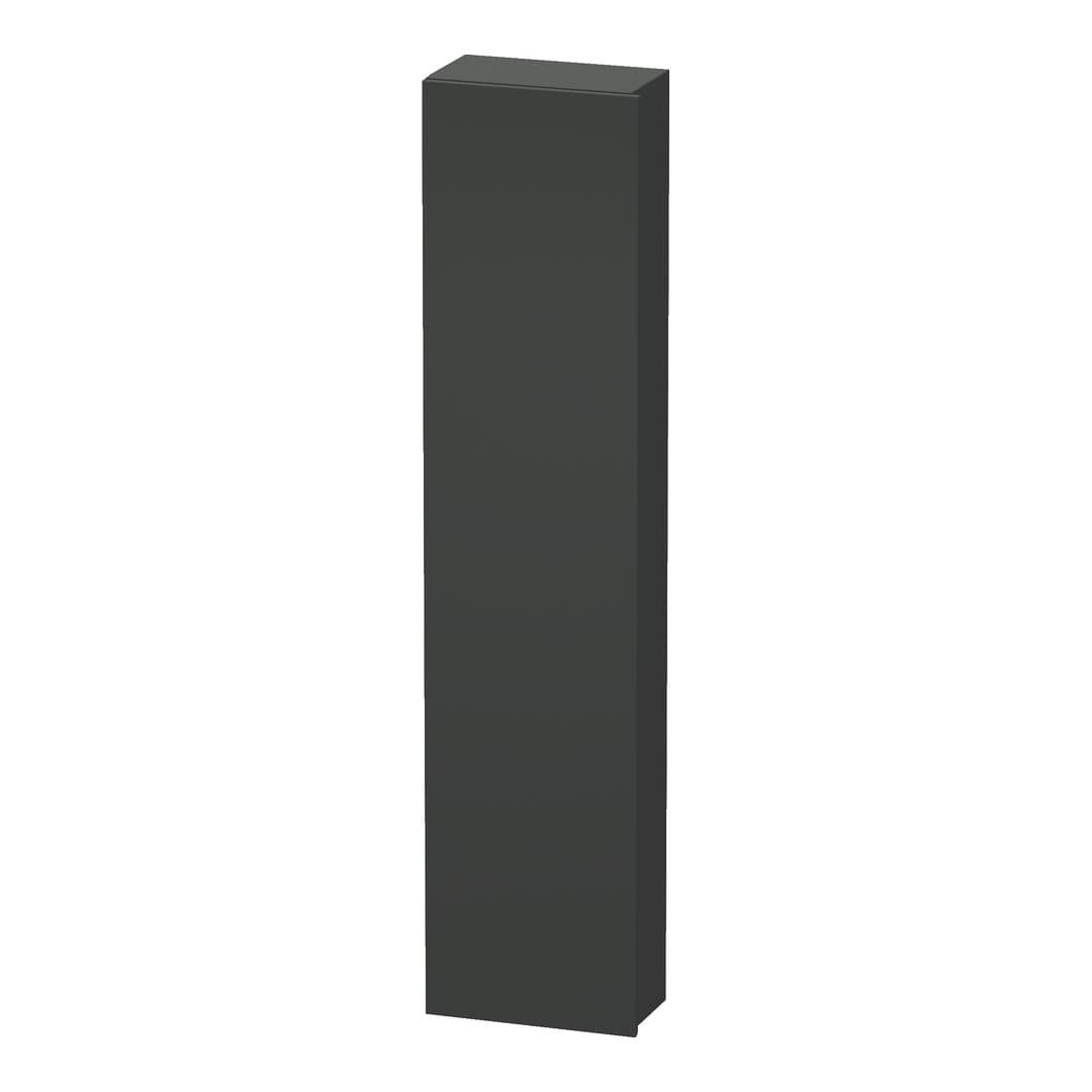 Duravit DuraStyle – Κολόνα Μπάνιου – 400 mm, 1 πόρτα, αριστερή, 400 x 240 x 1800 mm, Total number of shelves: 5 – Graphite Matt, Decor (DS1228L4949)