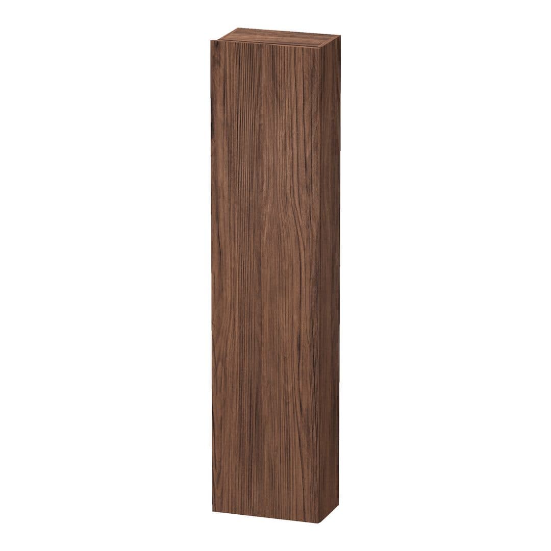 Duravit DuraStyle – Κολόνα Μπάνιου – 400 mm, 1 πόρτα, δεξιά, 400 x 240 x 1800 mm, Total number of shelves: 5 – Walnut dark Matt, Decor (DS1228R2121)