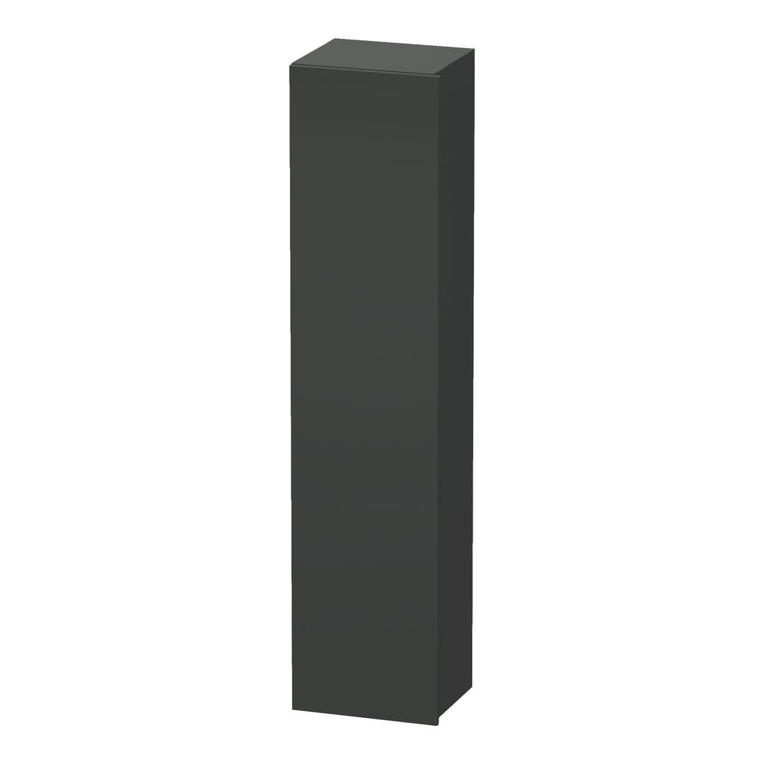 Duravit DuraStyle – Κολόνα Μπάνιου – 400 mm, 1 πόρτα, αριστερή, 400 x 360 x 1800 mm, Total number of shelves: 5 – Graphite Matt, Decor (DS1229L4949)