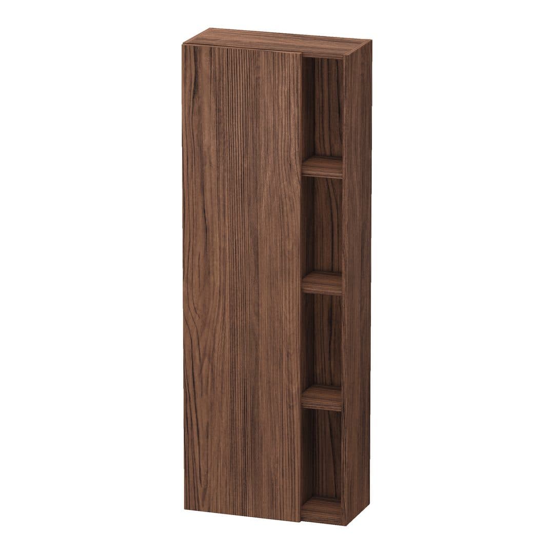 Duravit DuraStyle – Κολόνα Μπάνιου – 500 mm, 1 πόρτα, αριστερή, 500 x 240 x 1400 mm – Walnut dark Matt, Decor (DS1238L2121)