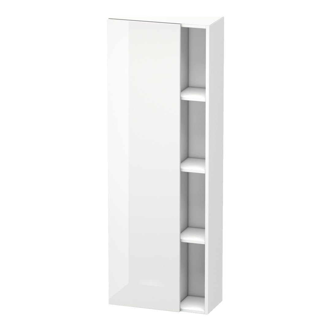 Duravit DuraStyle – Κολόνα Μπάνιου – 500 mm, 1 πόρτα, αριστερή, 500 x 240 x 1400 mm, σώμα White Matt – White High Gloss, Decor (DS1238L2218)