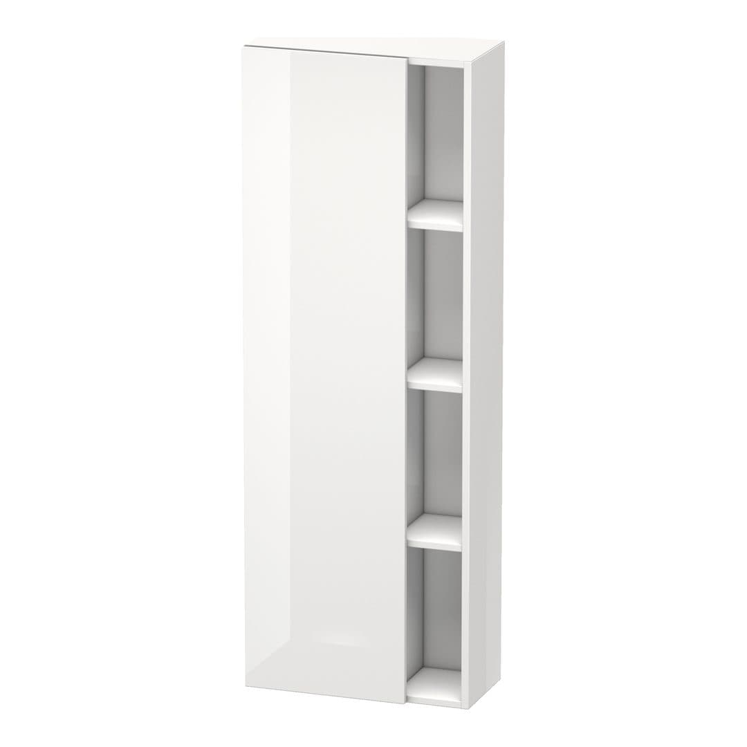 Duravit DuraStyle – Κολόνα Μπάνιου – 500 mm, 1 πόρτα, αριστερή, 500 x 240 x 1400 mm, σώμα White High Gloss – White High Gloss, Decor (DS1238L2222)