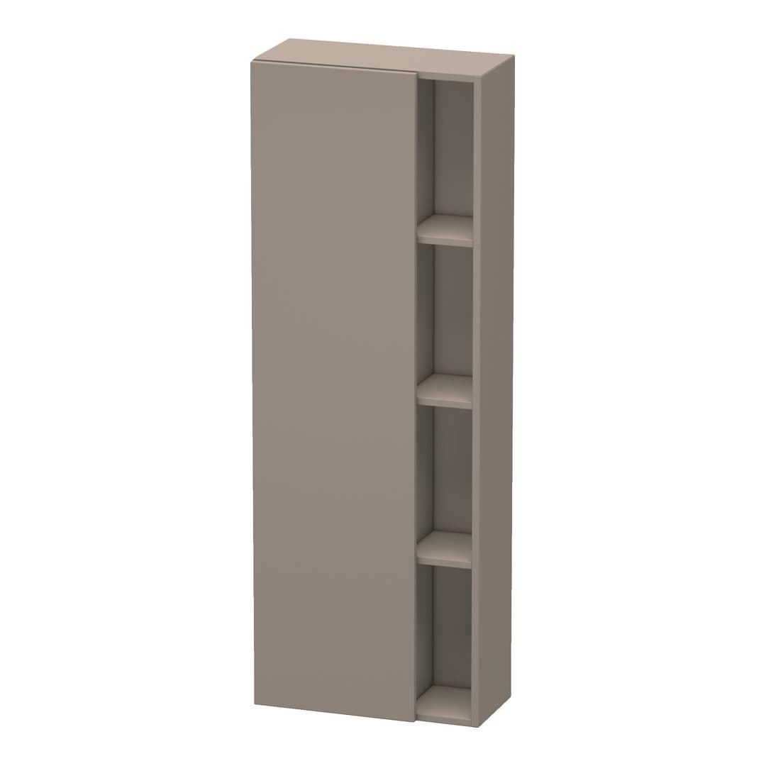 Duravit DuraStyle – Κολόνα Μπάνιου – 500 mm, 1 πόρτα, αριστερή, 500 x 240 x 1400 mm – Basalte Matt, Decor (DS1238L4343)
