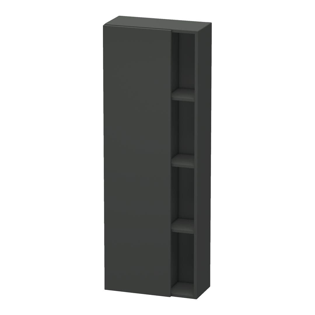 Duravit DuraStyle – Κολόνα Μπάνιου – 500 mm, 1 πόρτα, αριστερή, 500 x 240 x 1400 mm – Graphite Matt, Decor (DS1238L4949)