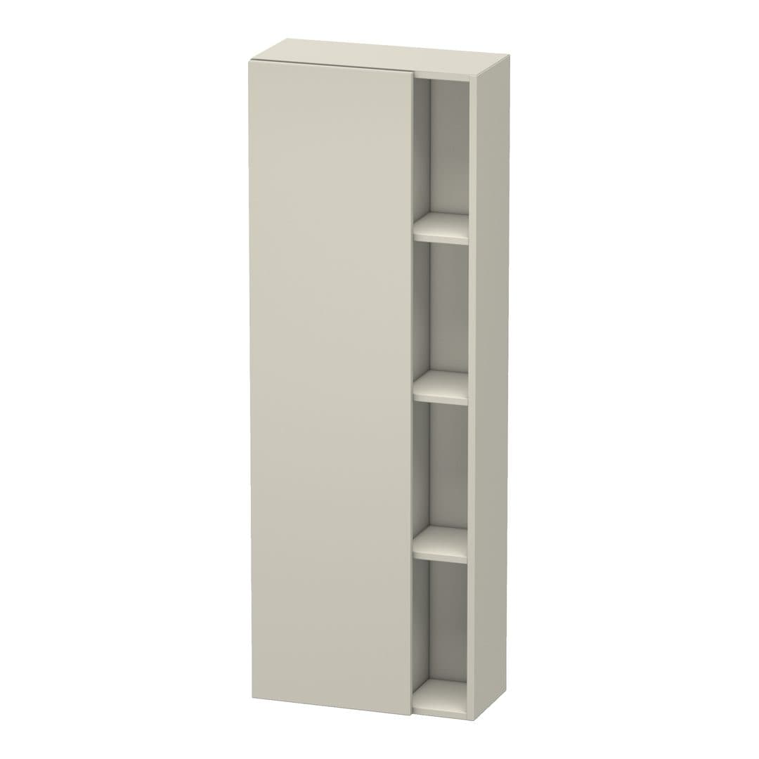 Duravit DuraStyle – Κολόνα Μπάνιου – 500 mm, 1 πόρτα, αριστερή, 500 x 240 x 1400 mm – Taupe Matt, Decor (DS1238L9191)