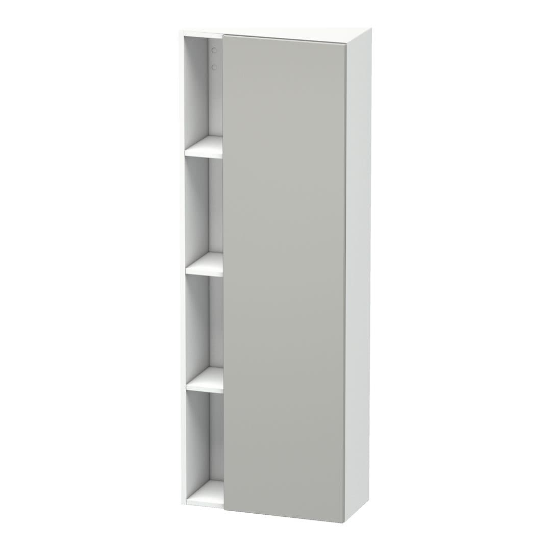 Duravit DuraStyle – Κολόνα Μπάνιου – 500 mm, 1 πόρτα, δεξιά, σώμα White Matt, 500 x 240 x 1400 mm – Concrete grey Matt, Decor (DS1238R0718)