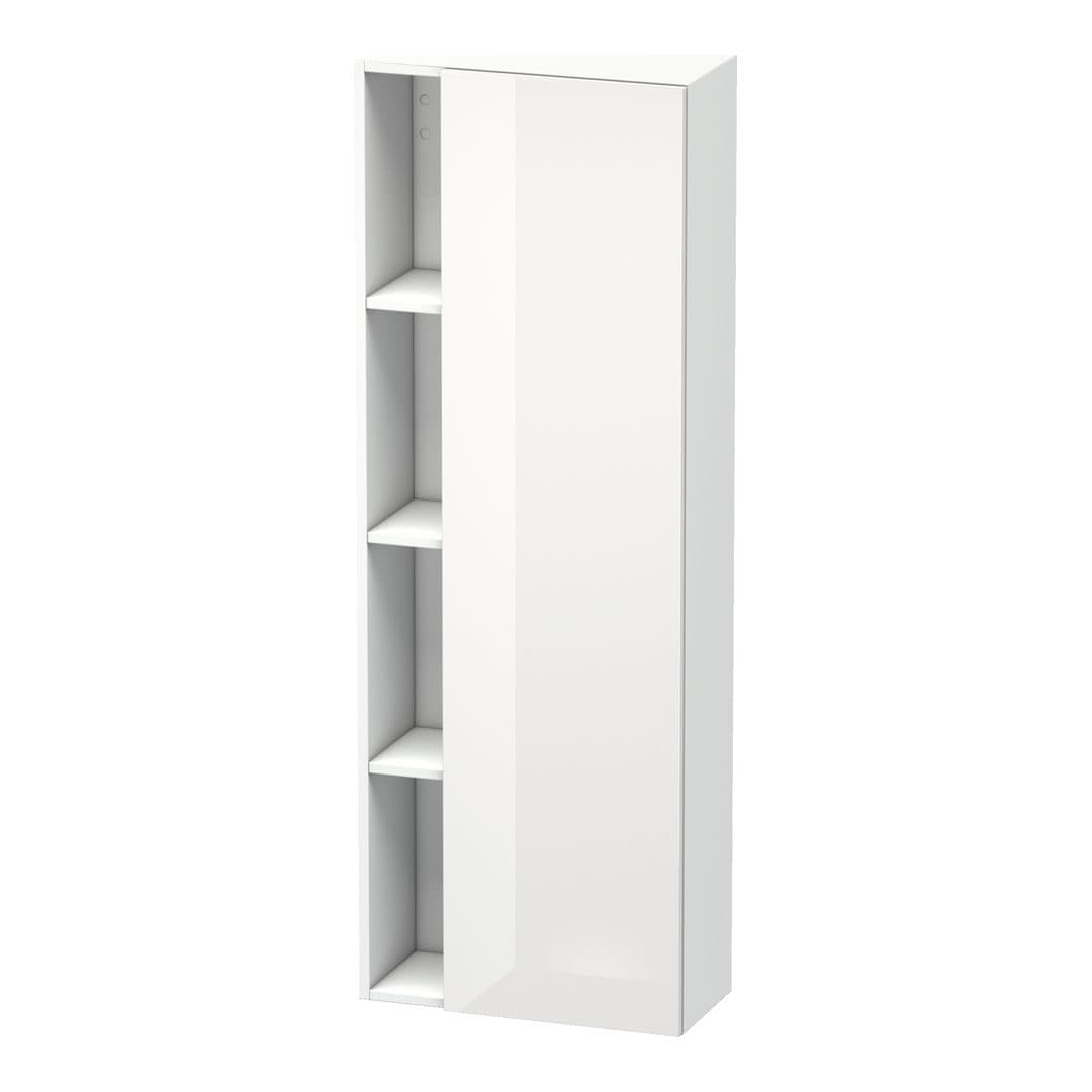 Duravit DuraStyle – Κολόνα Μπάνιου – 500 mm, 1 πόρτα, δεξιά, 500 x 240 x 1400 mm, σώμα White Matt – White High Gloss, Decor (DS1238R2218)
