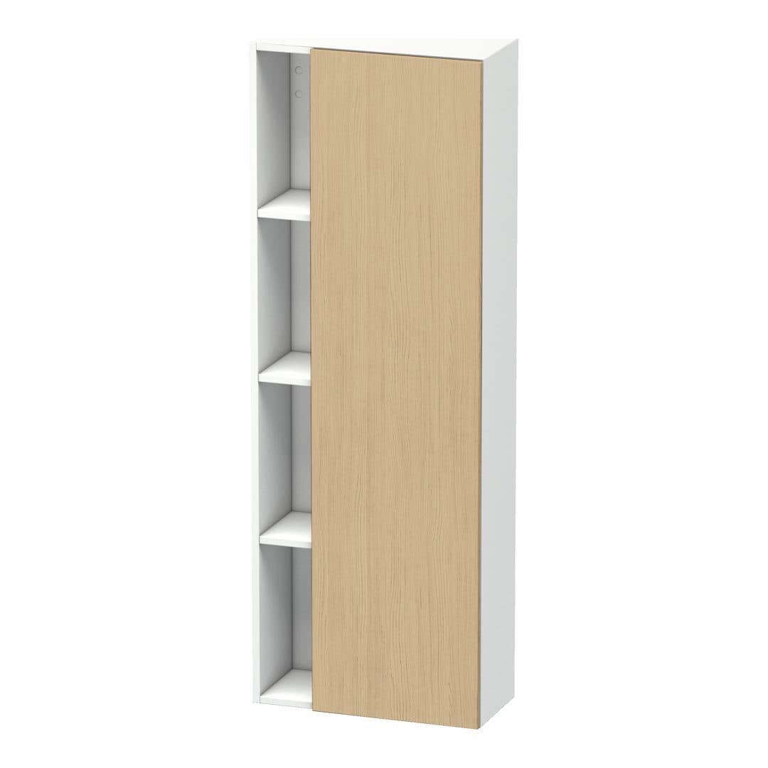 Duravit DuraStyle – Κολόνα Μπάνιου – 500 mm, 1 πόρτα, δεξιά, σώμα White Matt, 500 x 240 x 1400 mm – Natural oak, Decor (DS1238R3018)
