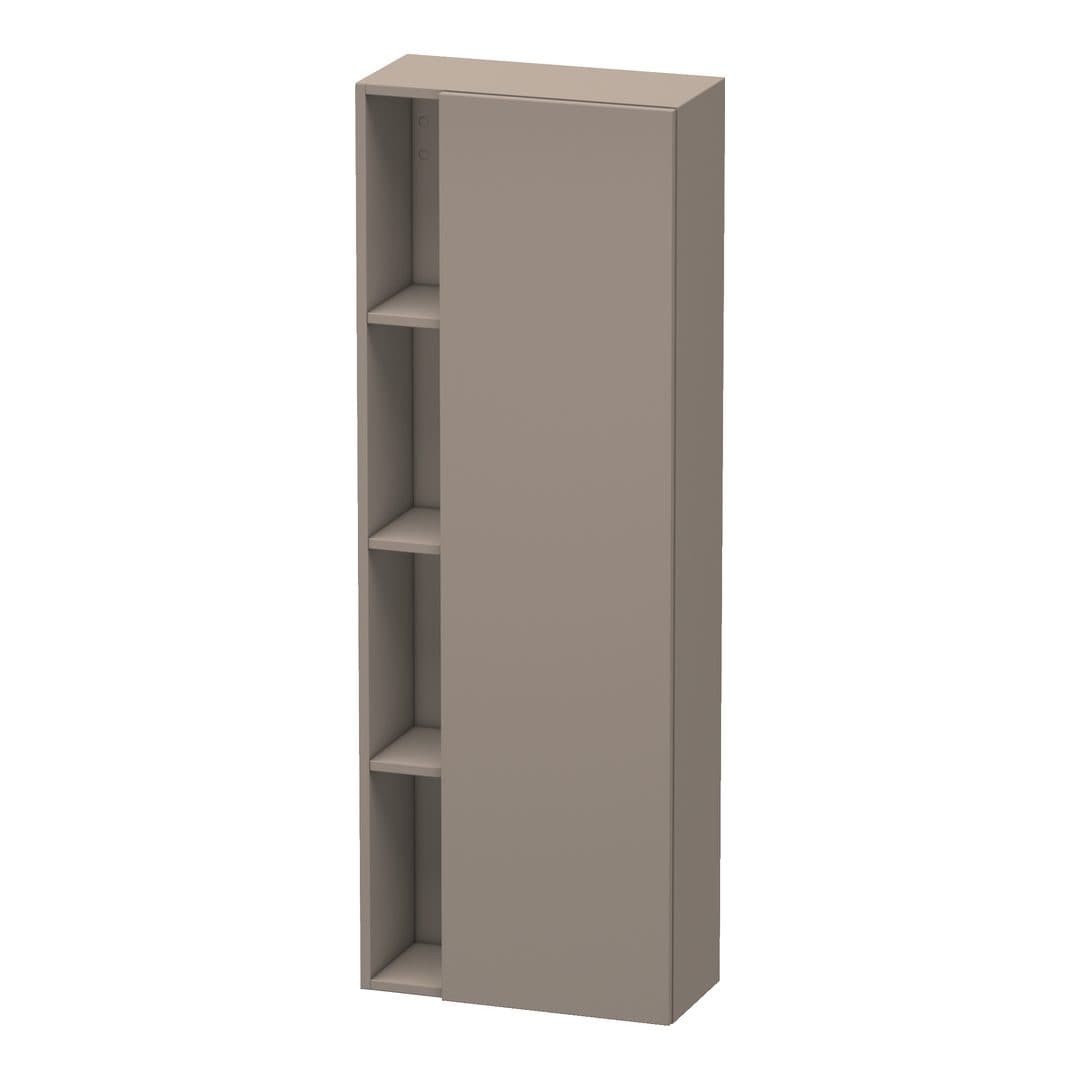 Duravit DuraStyle – Κολόνα Μπάνιου – 500 mm, 1 πόρτα, δεξιά, 500 x 240 x 1400 mm – Basalte Matt, Decor (DS1238R4343)