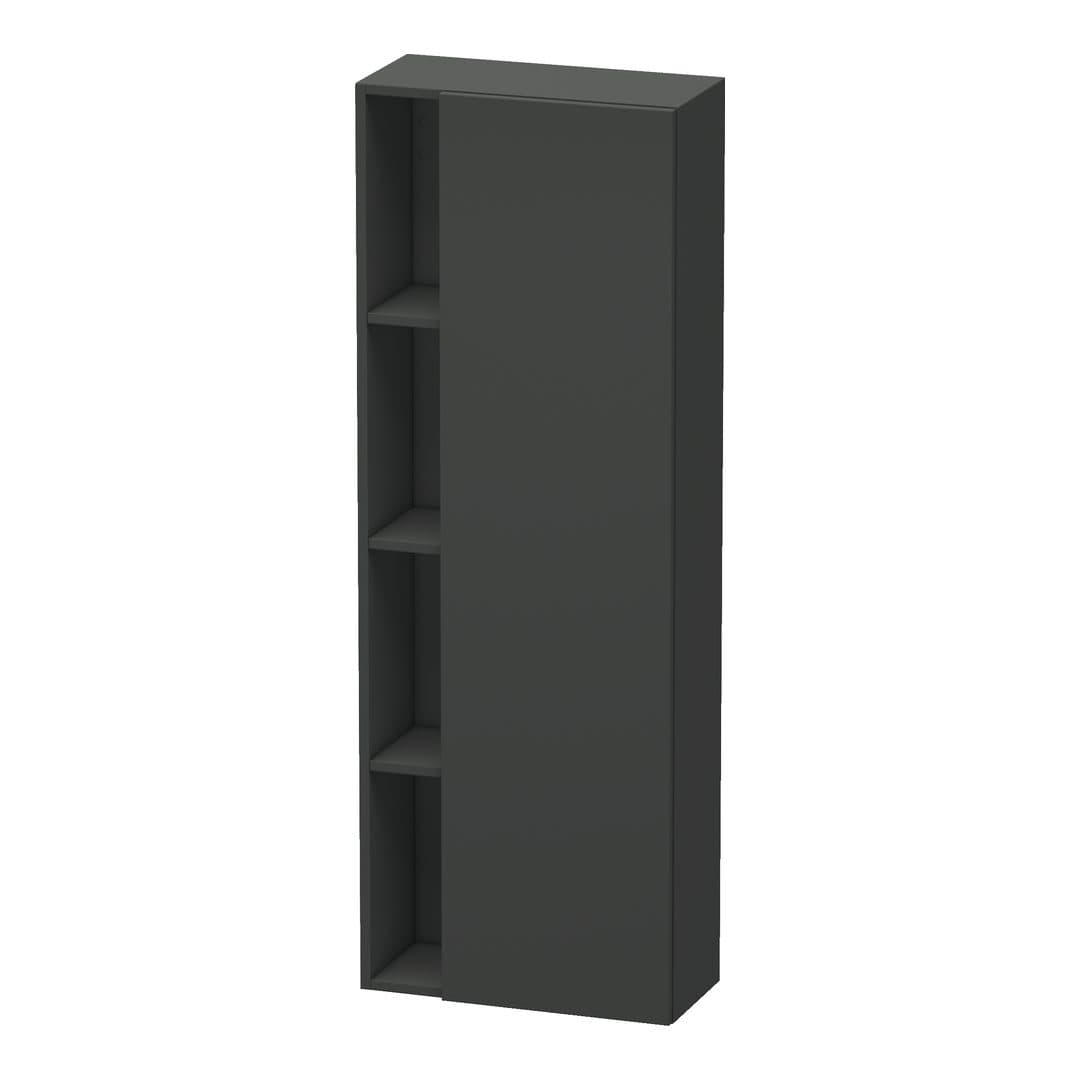Duravit DuraStyle – Κολόνα Μπάνιου – 500 mm, 1 πόρτα, δεξιά, 500 x 240 x 1400 mm – Graphite Matt, Decor (DS1238R4949)