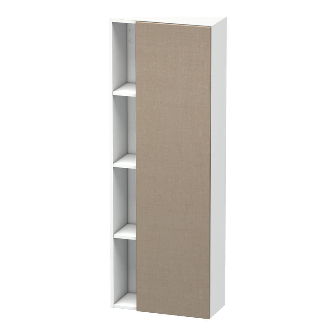 Duravit DuraStyle – Κολόνα Μπάνιου – 500 mm, 1 πόρτα, δεξιά, σώμα White Matt, 500 x 240 x 1400 mm – Linen Matt, Decor (DS1238R7518)