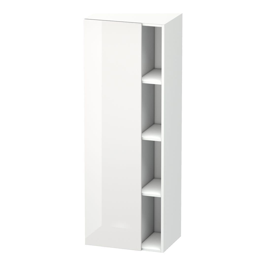 Duravit DuraStyle – Κολόνα Μπάνιου – 500 mm, 1 πόρτα, αριστερή, 500 x 360 x 1400 mm, σώμα White Matt – White High Gloss, Decor (DS1239L2218)